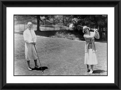 Couple Golfing