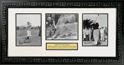 Byron Nelson - The Starters Tri-Window Collage - Autographed