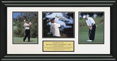 David Duval - Three Photo Collage - Autographed