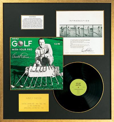 Arnold Palmer - Golf Tips Record Album - Framed