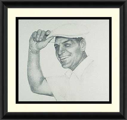 Ben Hogan - Black and White Lithograph