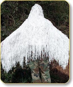 Ghillie Poncho Winter White