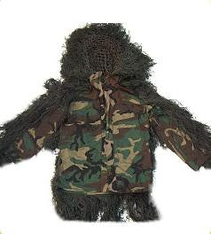 Sniper Ghillie Suit Jacket Woodland Small