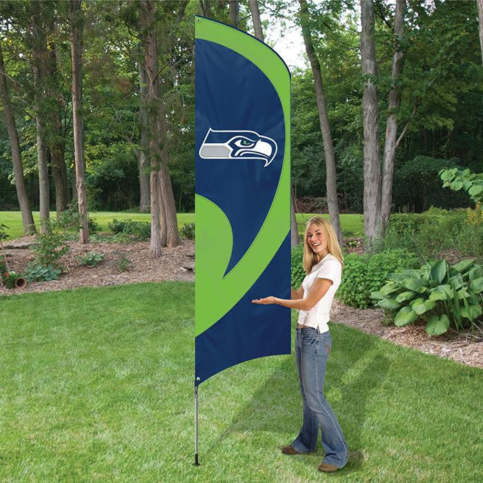 TTSE Seahawks Tall Team Flag with pole