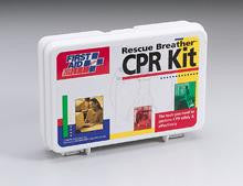 2-person CPR kit: 2 CPR one-way valve faceshields- 4 exam quality gloves- 2 personal antimicrobial wipes & 1 b