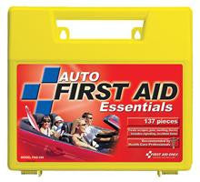 137 Piece auto first aid kit- large plastic case- 1 ea.