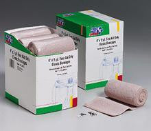 4 in. x5 yd. First Aid Only elastic (ace) bandage w- two fasteners- 9 per dispenser box