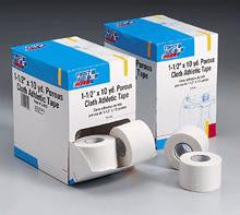 1-1-2 in. x10 yd. Porous cloth athletic tape roll- 16 per dispenser box