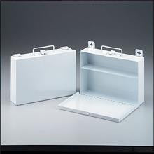 25 Person- empty metal case- 1 shelf- w- handle & mounting hardware- 10-1-2 in. x7-1-2 in. x2-1-2 in. - 1 ea.