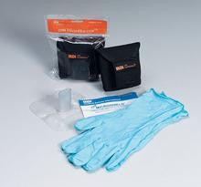 Microshielde CPR microholster- black w- CPR faceshield and 1 pair nitrile gloves- 1 ea.