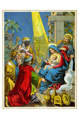 Baby Jesus Receives Gifts 20x30 poster