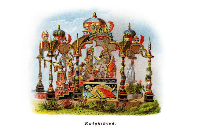 Knighthood - Mardi Gras Parade Float Design 20x30 poster