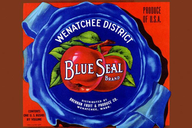 Wenatchee District Blue Seal Brand Apples 20x30 poster