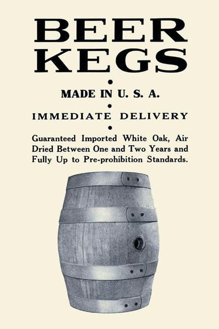 Beer Kegs 20x30 poster