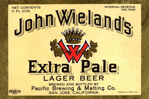 John Wielands Extra Pale Lager Beer 20x30 poster