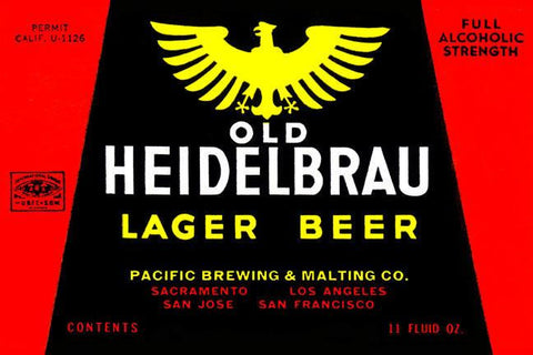 Old Heidelbrau Lager Beer 20x30 poster