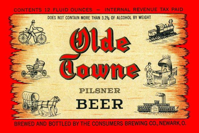 Olde Towne Pilsner Beer 20x30 poster