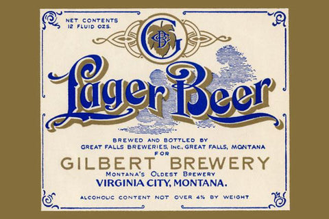 Gilbert Brewery Lager Beer 20x30 poster