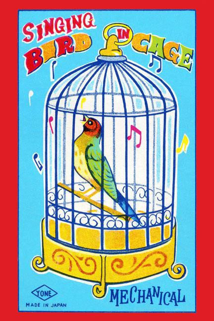 Singing Bird in Cage 20x30 poster