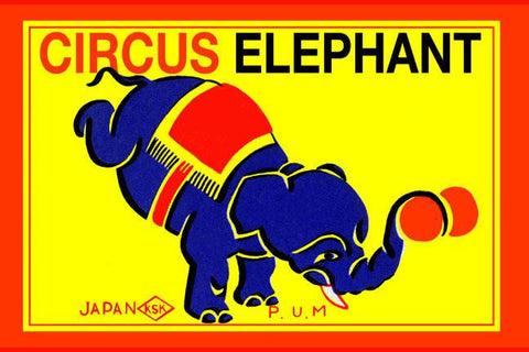 Circus Elephant 20x30 poster