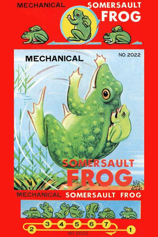 Mechanical Somersault Frog 20x30 poster