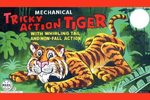 Tricky Action Tiger 20x30 poster