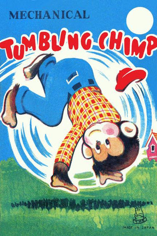 Mechanical Tumbling Chimp 20x30 poster