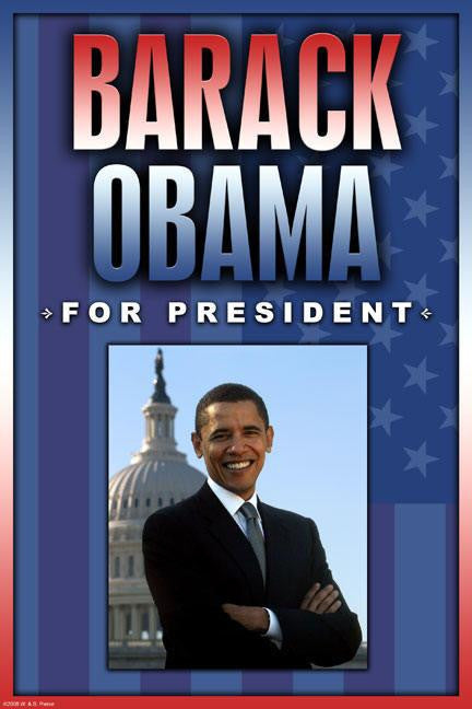 Barrack Obama for President 20x30 poster