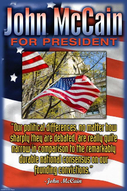 Political Differences 20x30 poster