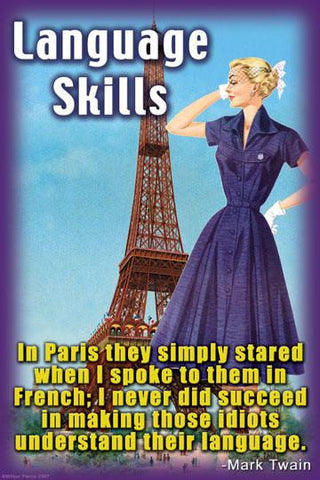 Language Skills 20x30 poster