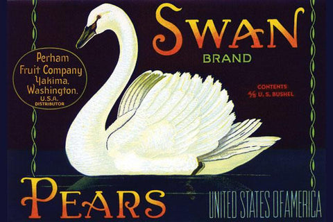 Swan Brand Pears 20x30 poster