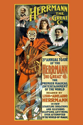 Herrmann the Great Co. 3rd annual tour of the Herrmann the Great Co 20x30 poster