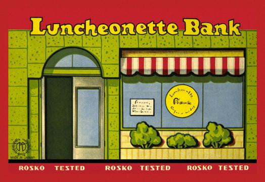 Luncheonette Bank Storefront 20x30 poster