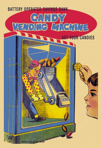 Candy Vending Machine 20x30 poster