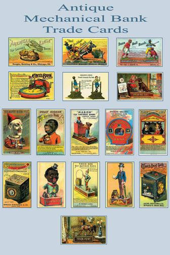 Mechanical Bank Trade Cards 20x30 poster