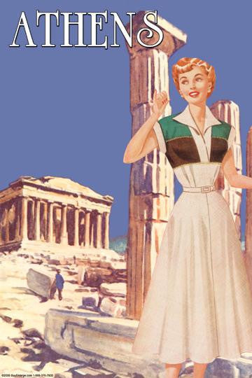 Athens 50s Fashion Tour II 20x30 poster