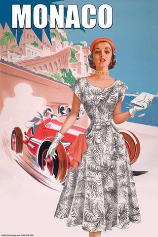 Monaco Ladys 50s Fashion I 20x30 poster