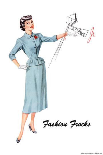 Fashion Frocks 20x30 poster