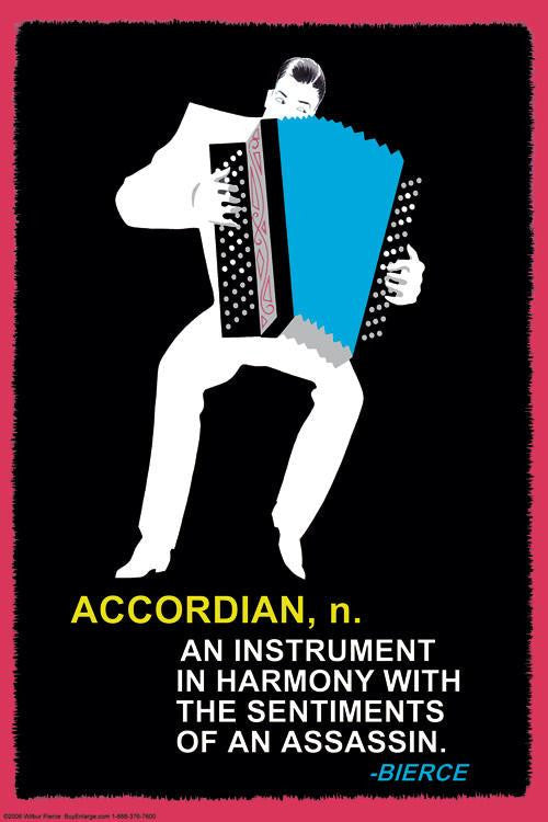 Accordian n. 20x30 poster