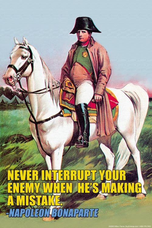 Never Interrupt 20x30 poster