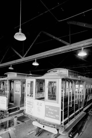 Cable Car Maintenance Bay 20x30 poster