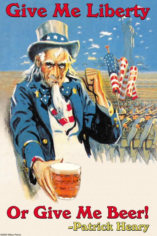 Give Me Liberty of Give Me Beer 20x30 poster