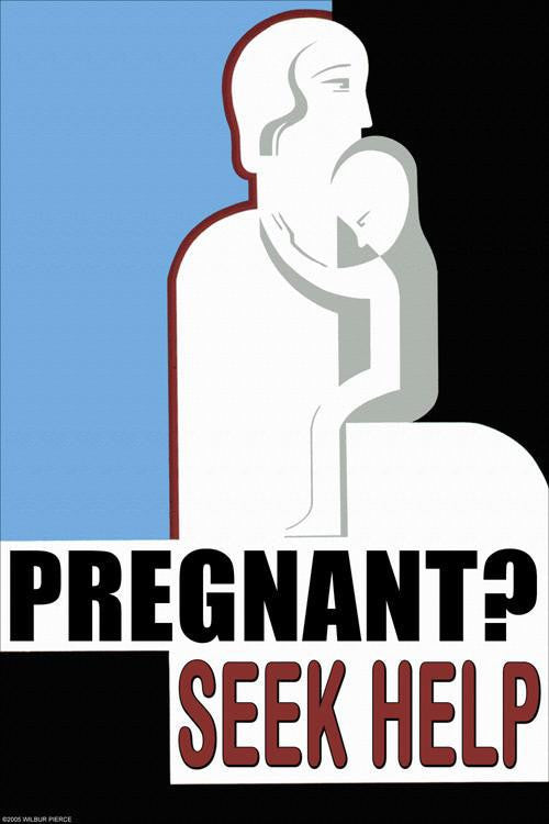 Pregnant? Seek Help. 20x30 poster