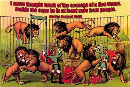 Courage of a Lion Tamer 20x30 poster