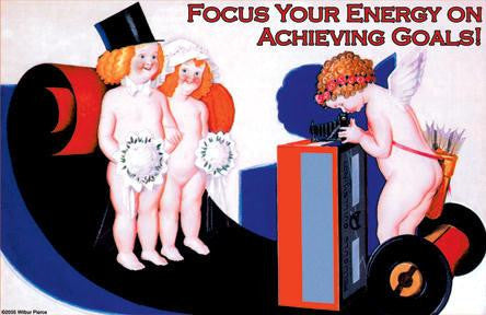 Focus Your Energy on Achieving Goals 20x30 poster