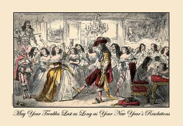 May Your Troubles Last as Long as Your New Years Resolutions 20x30 poster