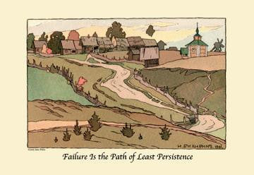 Failure is the Path of Least Persistence 20x30 poster