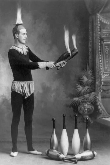 Fire Juggler 20x30 poster