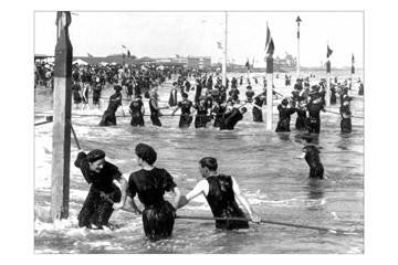 Coney Island Surf Crowd 20x30 poster