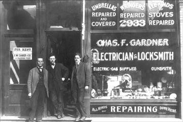 Charles F. Gardner, electrician and locksmith 20x30 poster